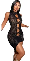 Comprar Baby Dolls Sexy Vestido Mujer Malla Encaje Lencería Dama Red