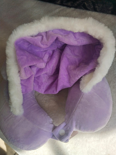 Cojin Cuello U Kuromi Con Gorro Afelpado Y Memory Foam Para