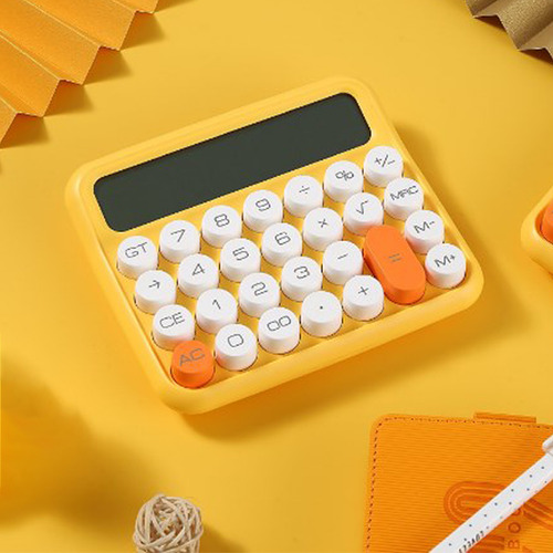 Calculadora De Tela Lcd De 12 Dígitos Com Botão Grande Padrã