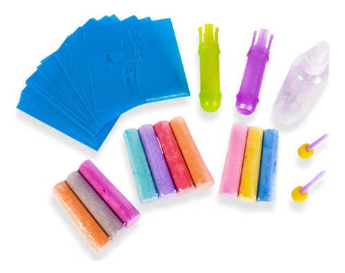 Set De Tiza Creativa Sunny Days 35 Plantillas 10 Colores