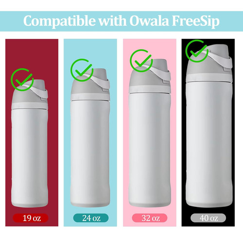 4 Tapones De Repuesto Compatibles Con Owala Freesip De 19/24