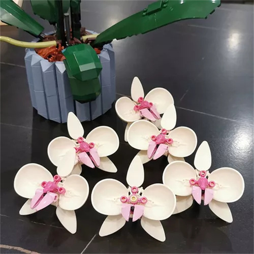 Kit De Construcción Icons Orquídeas Para Armar De Bloques 1