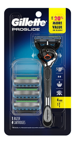 Maquina Gillette Fusion Proglide Con 3 Repuestos Cincinnati