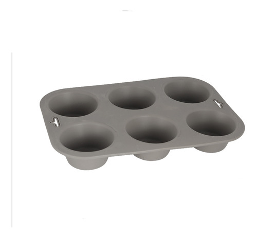 Molde Silicona Antiadherente Para Reposteria Cilindro Color Gris