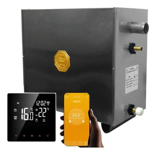 Sauna Vapor Impercap 21kw + Smart Wifi + Tubo Aço 220v Tri