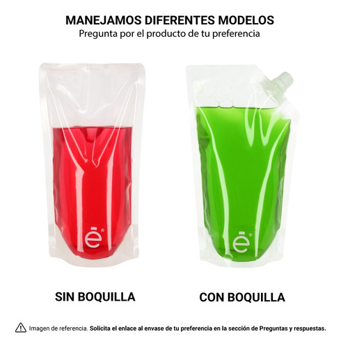 Bolsa Para Líquidos Stand Up Pouch 250 Ml Con Spout 500pz