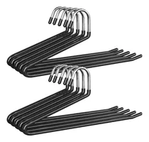 Comprar Kirotla 10pcs Perchas Para Pantalones - Z Moldeado Pantalón Rack Gancho Para Ropa Con Recubrimiento De Caucho Antideslizante Que Ahorra Espacio Para Pantalones Para Faldas Bufandas Y Chales (10)