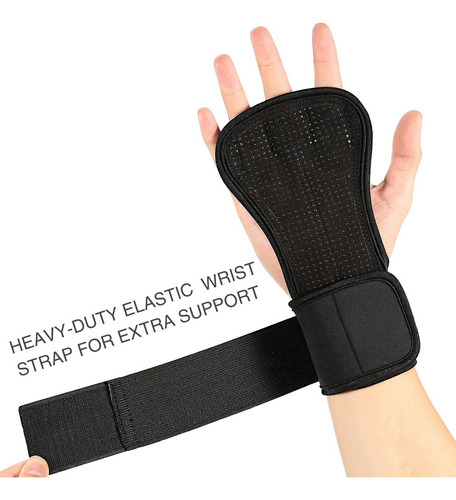 Guantes De Tracción (par) Con Soporte De Muñeca For Entrena