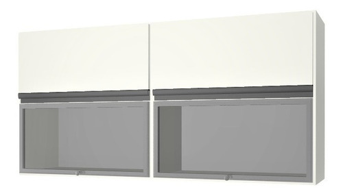 Mueble De Cocina Alacena 120 X 60 X 30 Vidrio / Rebatible