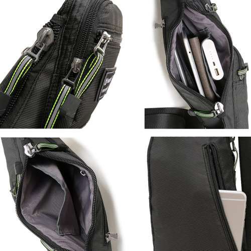Nicgid Sling Bag - Mochila Bandolera Para Hombre, Lysb01mz. Color Verde Oscuro