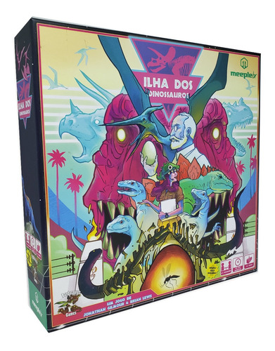 Jogo Boardgame Ilha Dos Dinossauros (Usado)