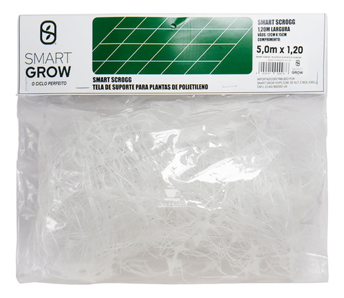 Tela De Suporte Plantas De Polietileno Smart Grow 5x1,20   