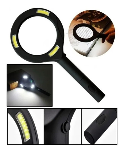 Imagen 3 de 4 de Lupa Con Luz Led Lampara Lupa Luz Led 250 Lumens