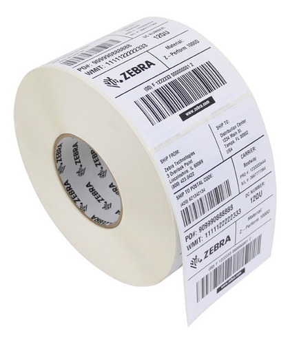 Zebra Etiqueta Papel Blanca Tt 4x6 In Core 3 In - Millar