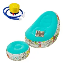Comprar Nueva Tumbona Inflable Con Pedales De Colores Para Sofá