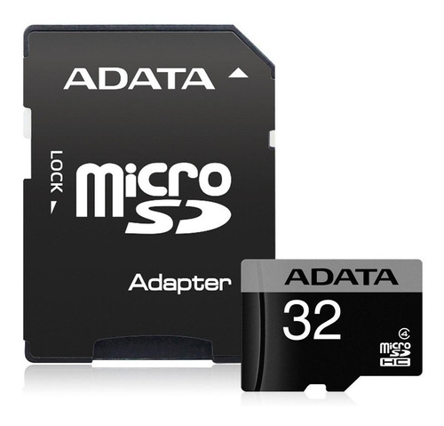 Tarjeta de memoria Adata AUSDH32GCL4-RA1 con adaptador SD 32GB