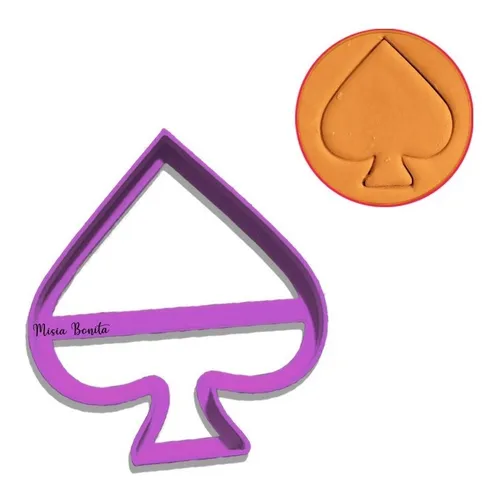 Pica Diamante Corazon Trebol Cartas, Moldes Galleta Cortante