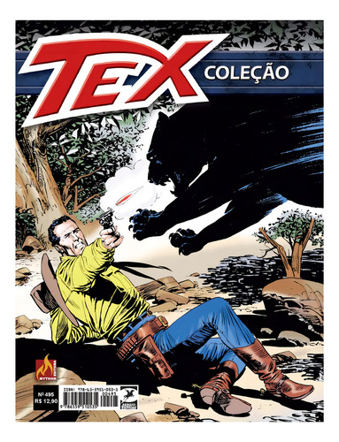 Tex: Um Ranger Em Perigo, De Claudio Nizzi. Tex Coleção, Vol. 495. Editorial Mythos, Tapa Mole, Edición 495 En Português, 2013