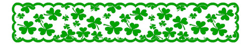 Bandera De Mesa Del Día De San Patricio De Irlanda Decorada