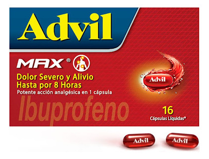 Advil Max Ibuprofeno 400 Mg Haleon Caja X 16 Tabletas