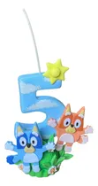 Comprar Vela Temática, Bluey, Cumpleaños, Adornos Para Tortas