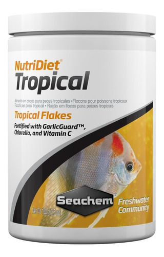 Ração Seachem Nutridiet Tropical Flakes C/ Probio 100g
