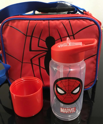 Lonchera Spiderman Sanwichera Hombre Araña Termo Nuevo
