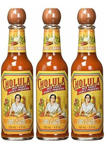 Imagen 5 de 6 de Salsa Picante De Ajo Cholula Chili 5fl (paquete De 3)