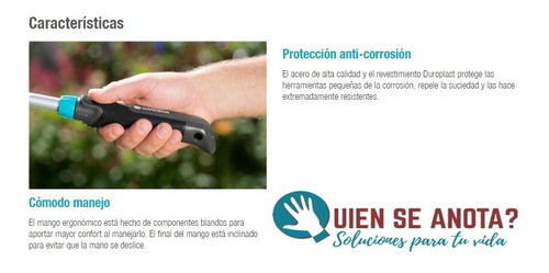 Imagen 2 de 7 de Aireador De Mano Rastrillo Acero Combisystem Anticorrosivo