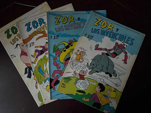 Zor Y Los Invencibles Comic Grande Editormex 4 Diferentes