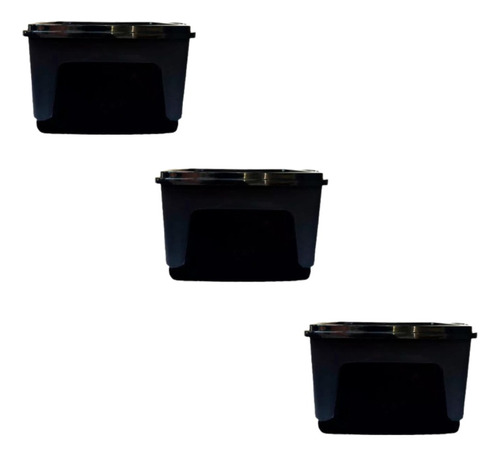 Set Combo Cajas Organizadoras 50 Litros X 3 Unds 59x38x34cm