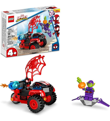 Lego Miles Morales Tecnotrike De Spiderman 10781 (59 Piezas)