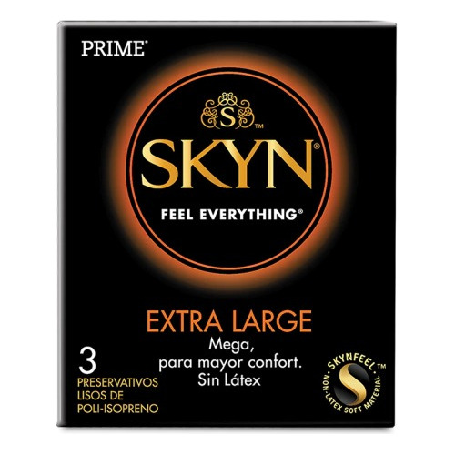 Preservativos Prime Skyn Sin Látex Extra Large X 3u