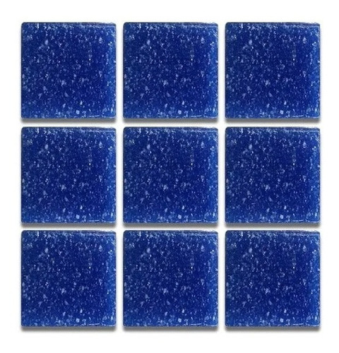 Caja De Mosaico Para Alberca Azul Cobalto Diamond 2 X 2 Cm