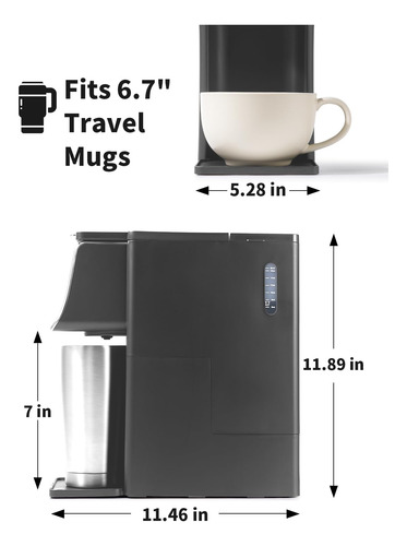 Kidisle Cafetera Caliente Y Helada Cafetera K Cup Compatible