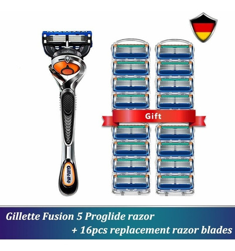 Gillette Fusion 5 Proglide,navajas,para Barba, Máquina Afeit