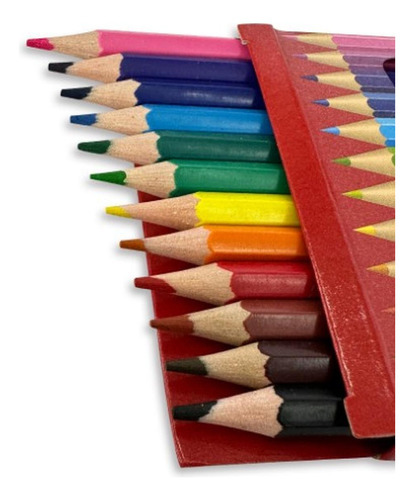 Diseños hermosos y variados de lápices de colores con 12 colores