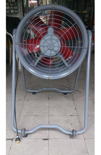 Ventilador piso VentDepot MXEVS-005-4 con 6 palas de Plástico color rojo estructura color gris 127V