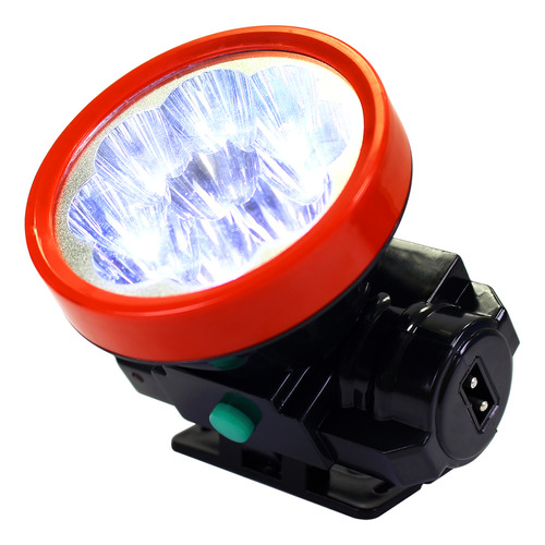 Lanterna De Cabeça Ou Capacete 9 Leds - Recarregável Mb54355