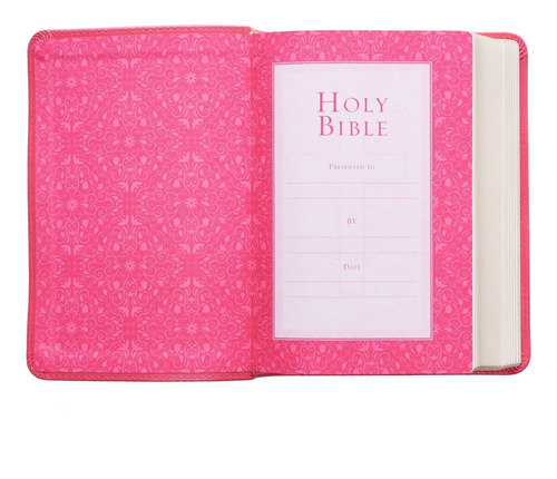 Imagen 5 de 10 de Biblia En Inglés King James Version Chica Letra Grande Rosa