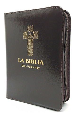 Biblia Dios Habla Hoy Deuterocanónicos Bolsillo Cierre Café