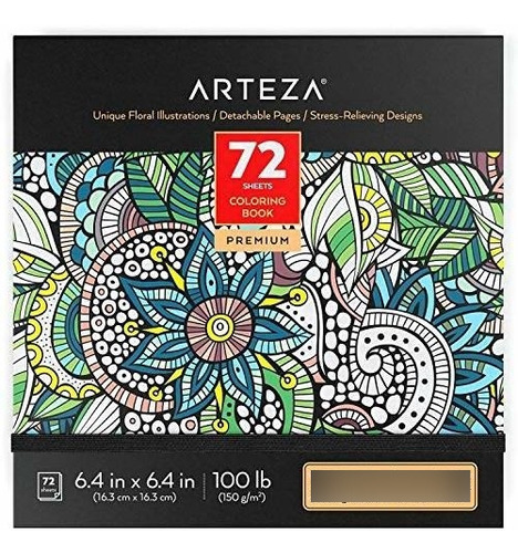 Libro Para Colorear Multi Dibujo Arteza Anti Estres 72 Hojas