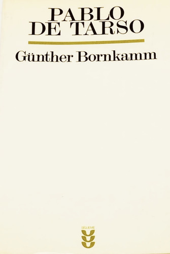 Pablo De Tarso Günter Bornkamm