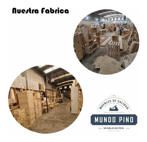 Mesa Luz Flotante Madera Pino Fabrica Mundopino - Full