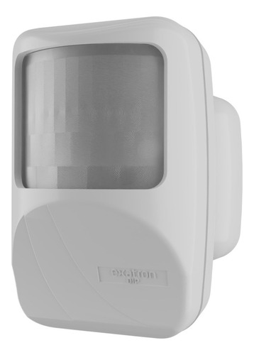 Sensor Presença Movimento Frontal Parede 110° Fotocélula Timer Dip Switch Exatron LESFZDDP 110V 220V Bivolt Branco