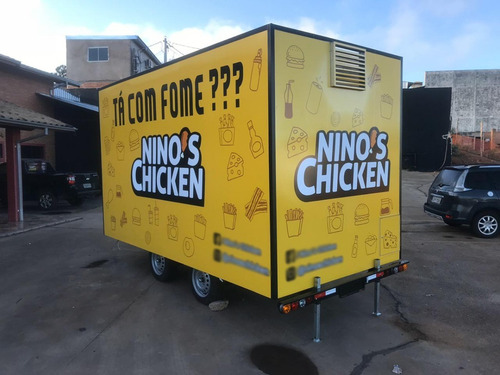 Trailer Food Truck Grande 4 M X 2 M - C/ Freio Zero Km