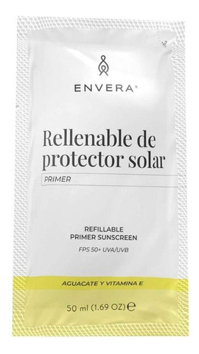 Protector Solar Facial Base De Aguacate Envera Fsp 50+ 50ml