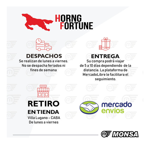 Imagen 4 de 6 de Kit Cubierta 60/100-14 F807 Horng Fortune + Camara Hfk . Hor