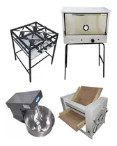 Comprar Horno 12 Moldes Amasadora 20k Sobadora 450 Mm Y Anafe 4 Horn