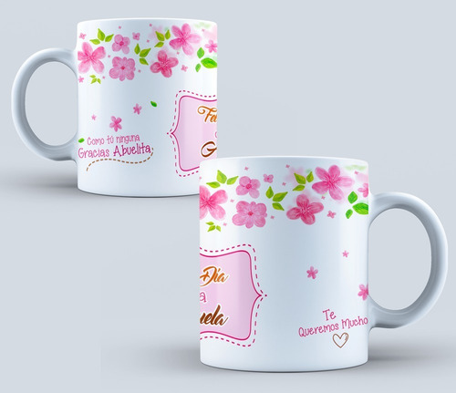 10 Plantillas Dia Del Abuelo - Abuelitos Para Tazas Editable